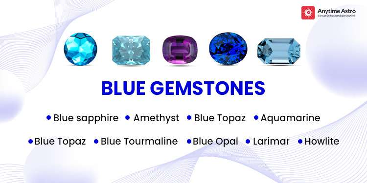 List of Blue gemstones names and pictures