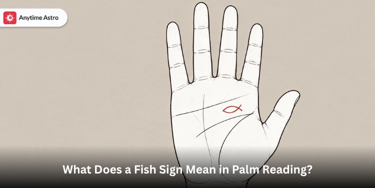 fish sign on palm