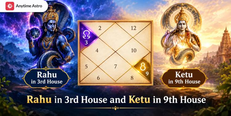 Rahu in 9th House and Ketu in 3rd House