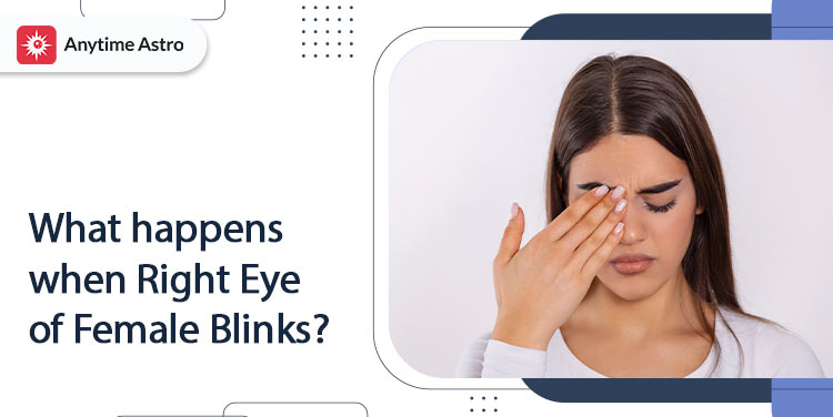 right eye blinking for female