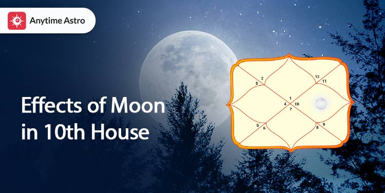 Moon in 10th House in Astrology: Meaning, Effects, Impact