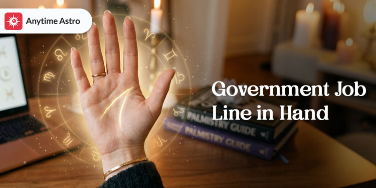 government job line in hand for female and male