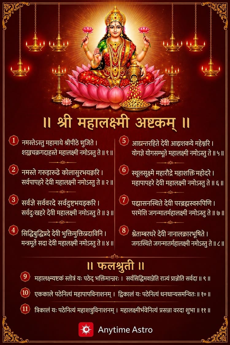 Mahalakshmi ashtakam