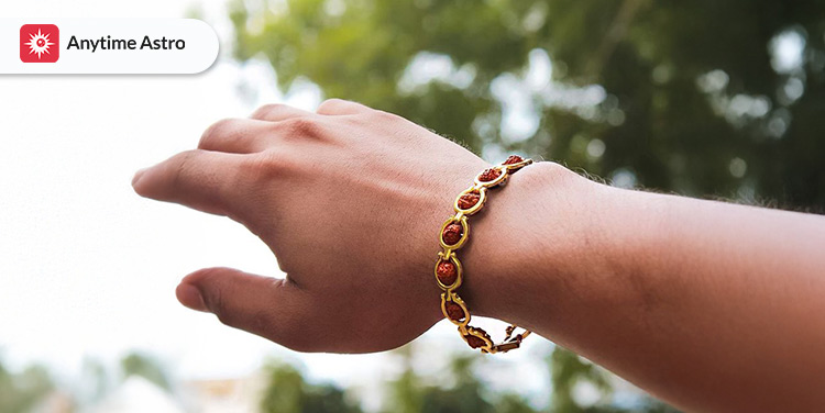 secret gold plated rudraksha bracelet