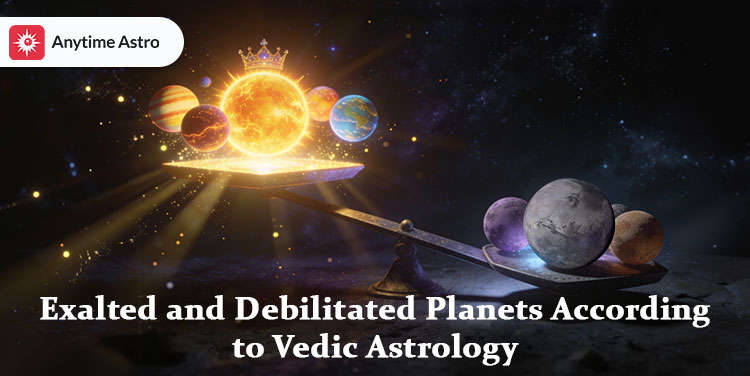 exalted and debilitated planet