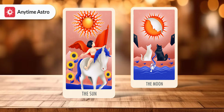 the sun and the moon tarot combination