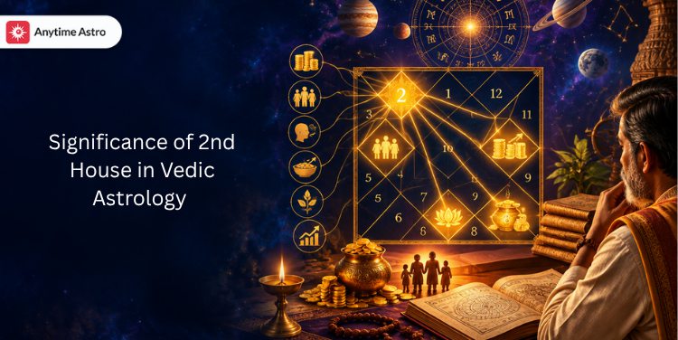 second house lord in astrology