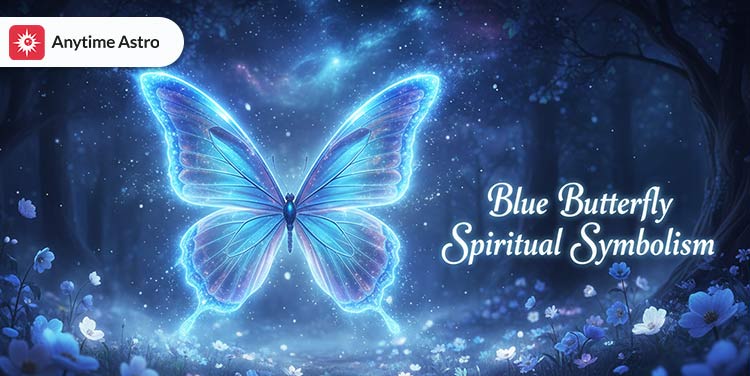 blue butterfly spiritual meaning