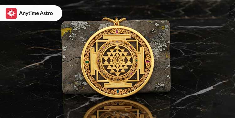 gold shree yantras